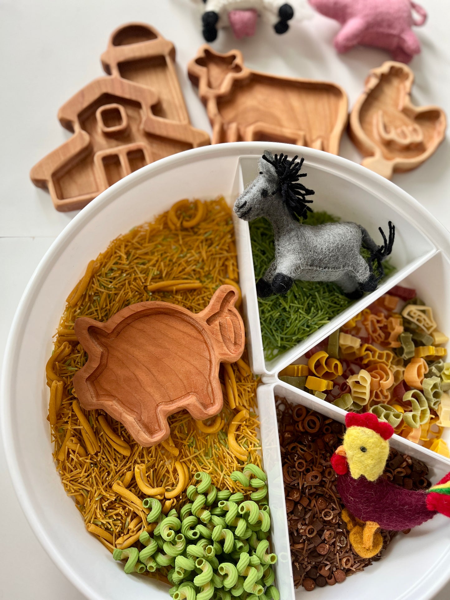 Mini Farm Plates / Sensory Trays