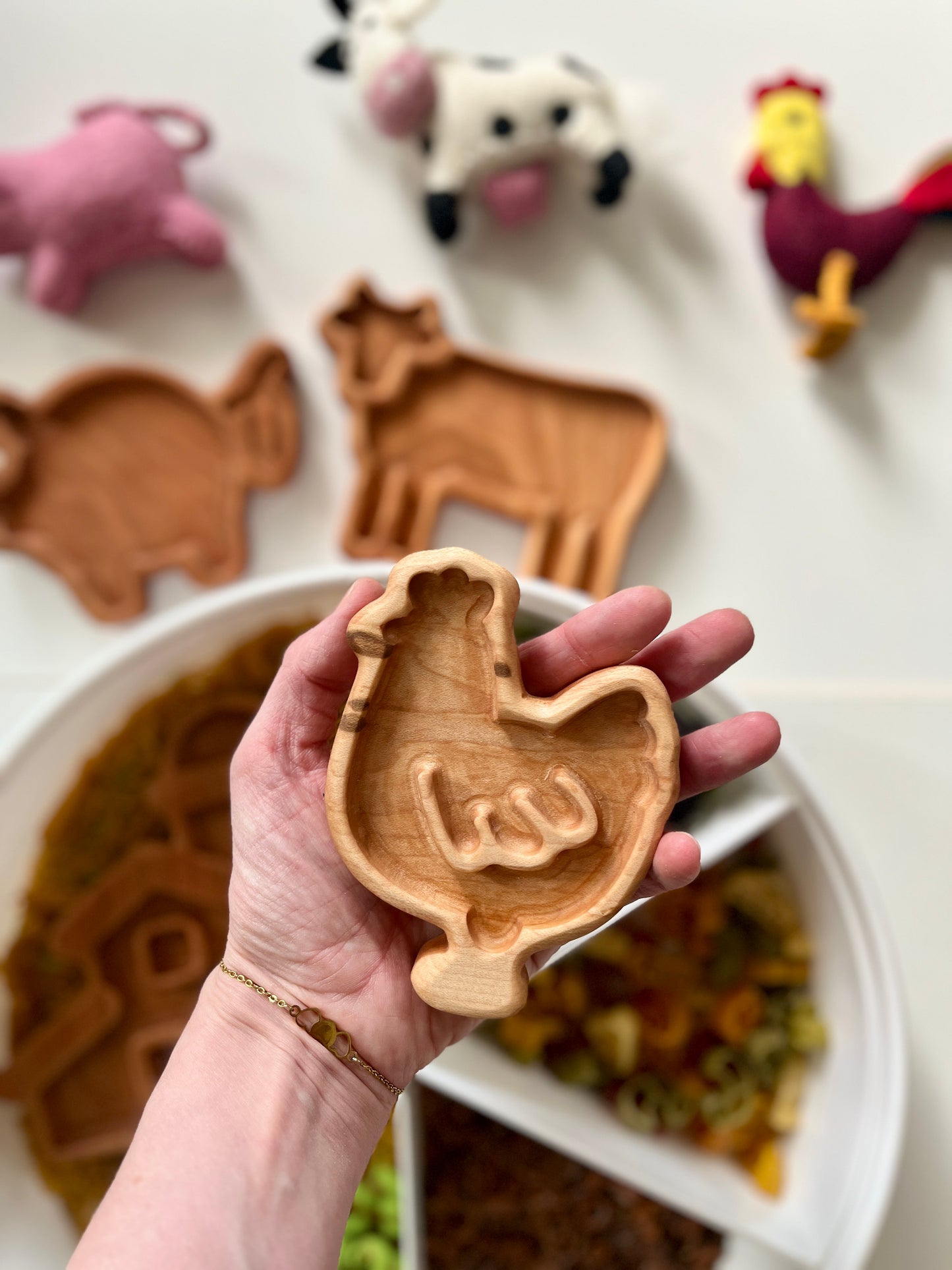 Mini Farm Plates / Sensory Trays