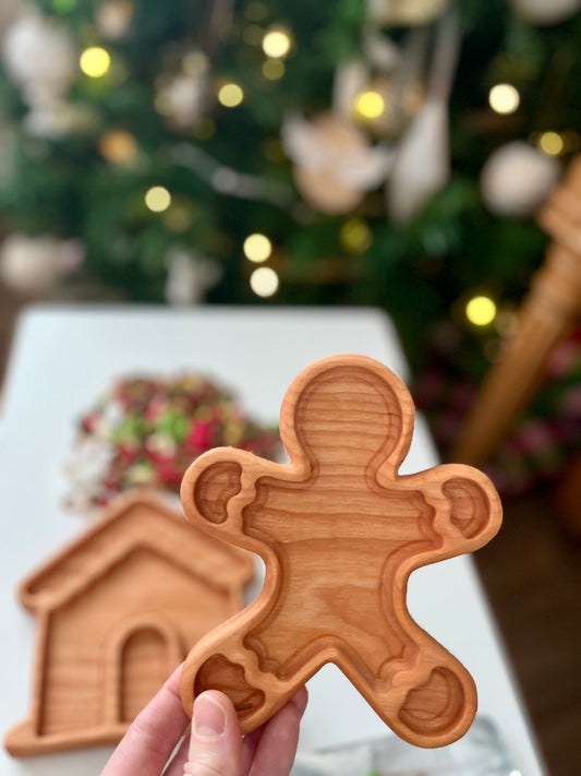 Mini Gingerbread Man and House Trays
