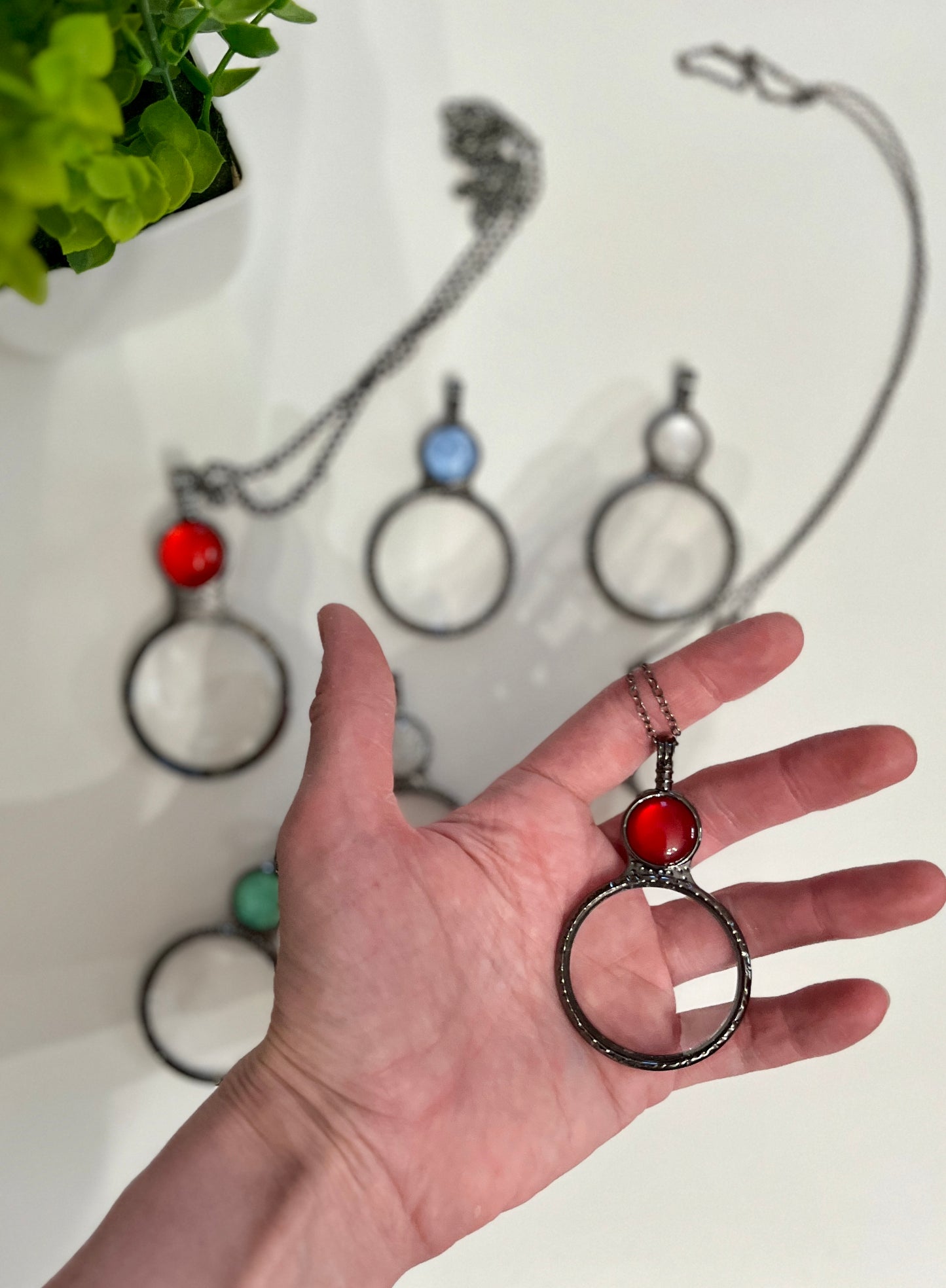 Magnifying Glass with Gem