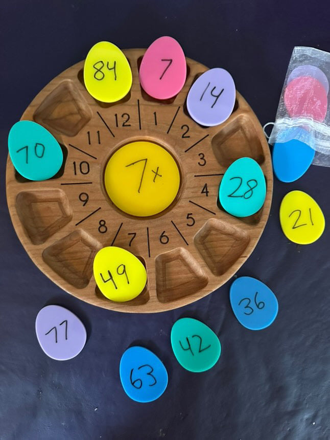 Math Wheels Sensory Trays