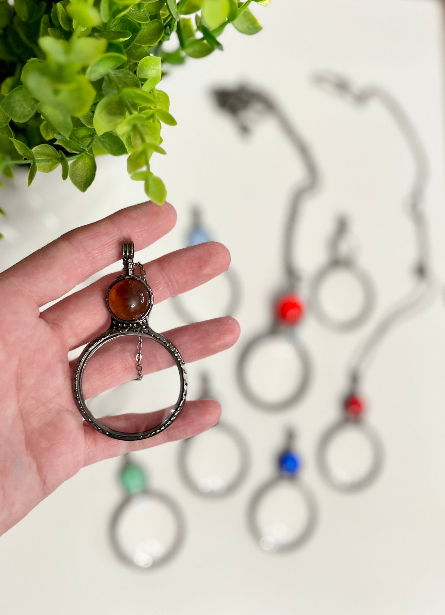 Magnifying Glass with Gem