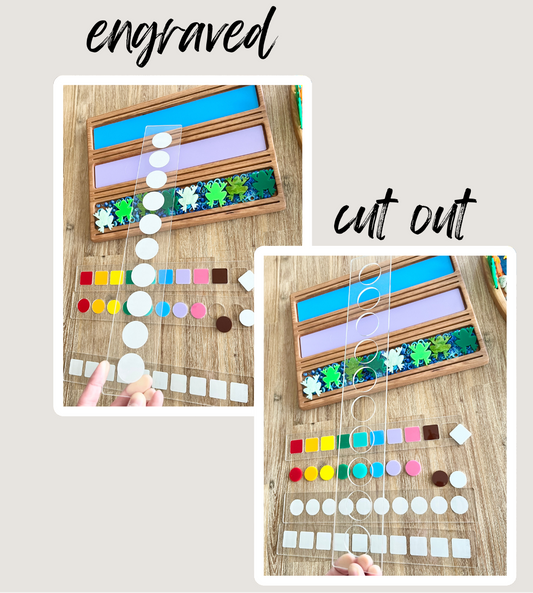 10 Frame Dry Erase Bars; Fit into our Wooden Sentence & Literacy Board