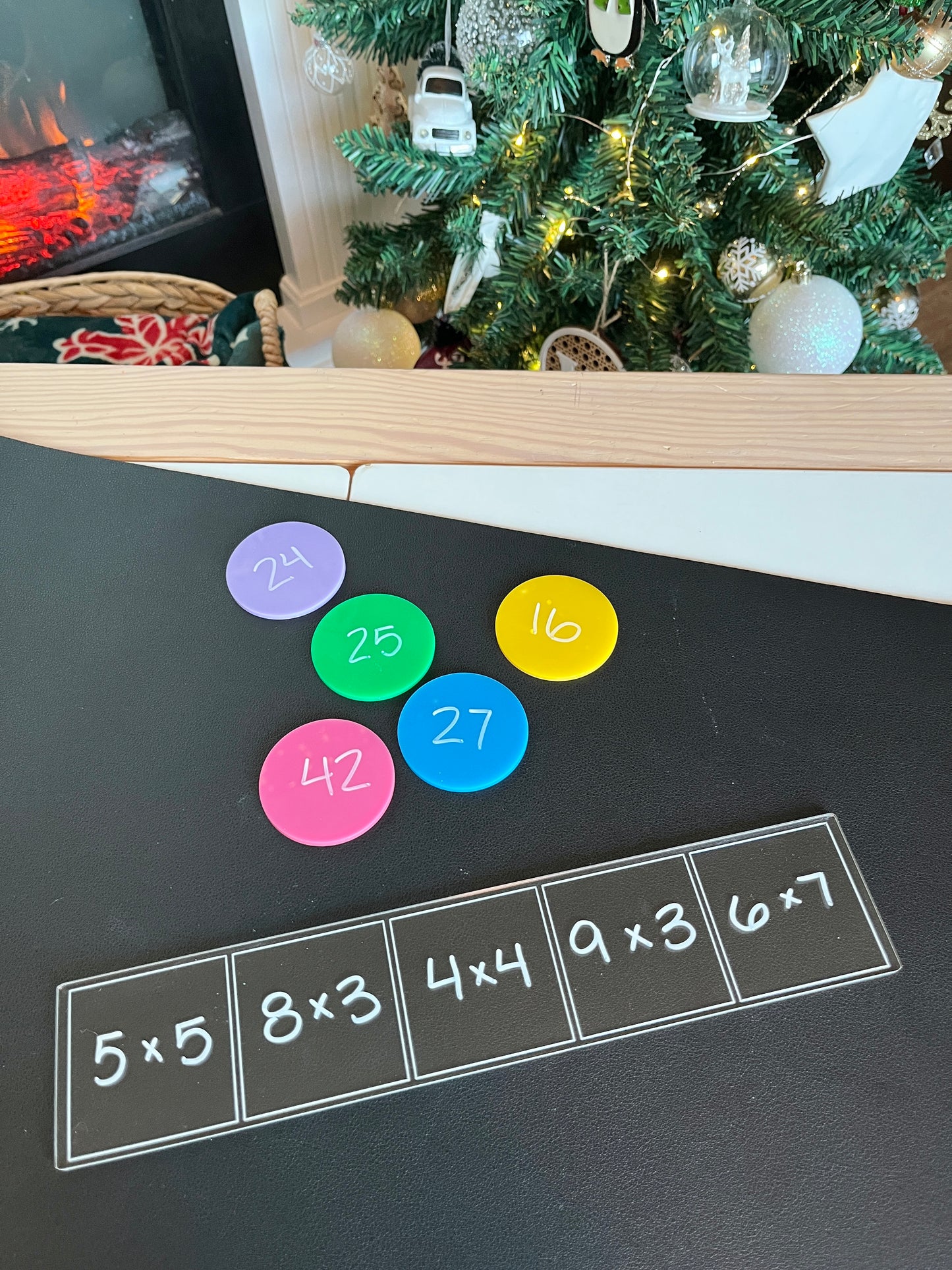 Acrylic Dry Erasable Flat Five Frame - Fits across Trofast Bin like a Flisat Insert