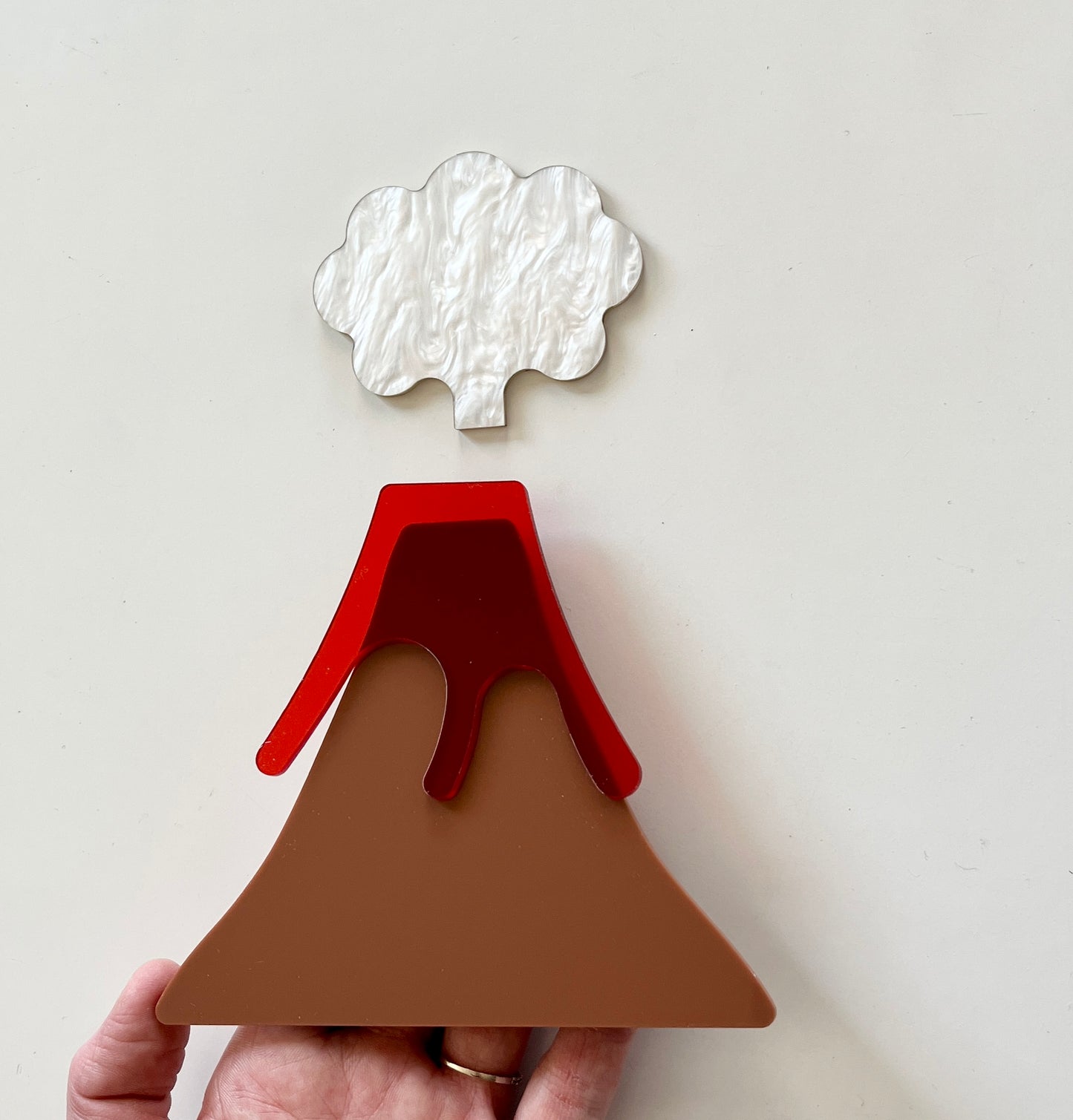 Little Dry Erasables - Volcano with Lava and Smoke Plume 3 Pc Set