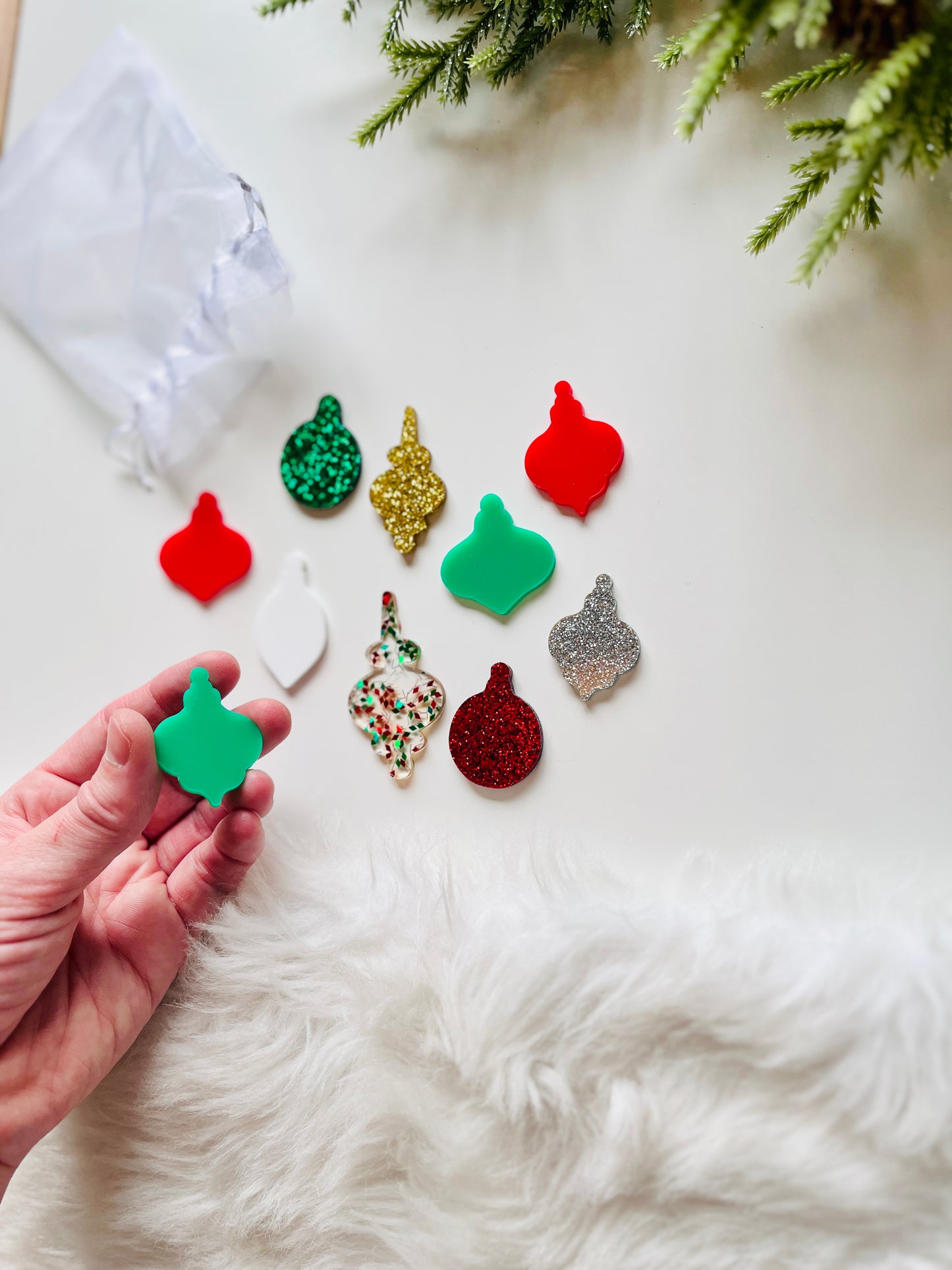 Little Dry Erasables - Set of 10 Mini Christmas Ornaments 2025 Version
