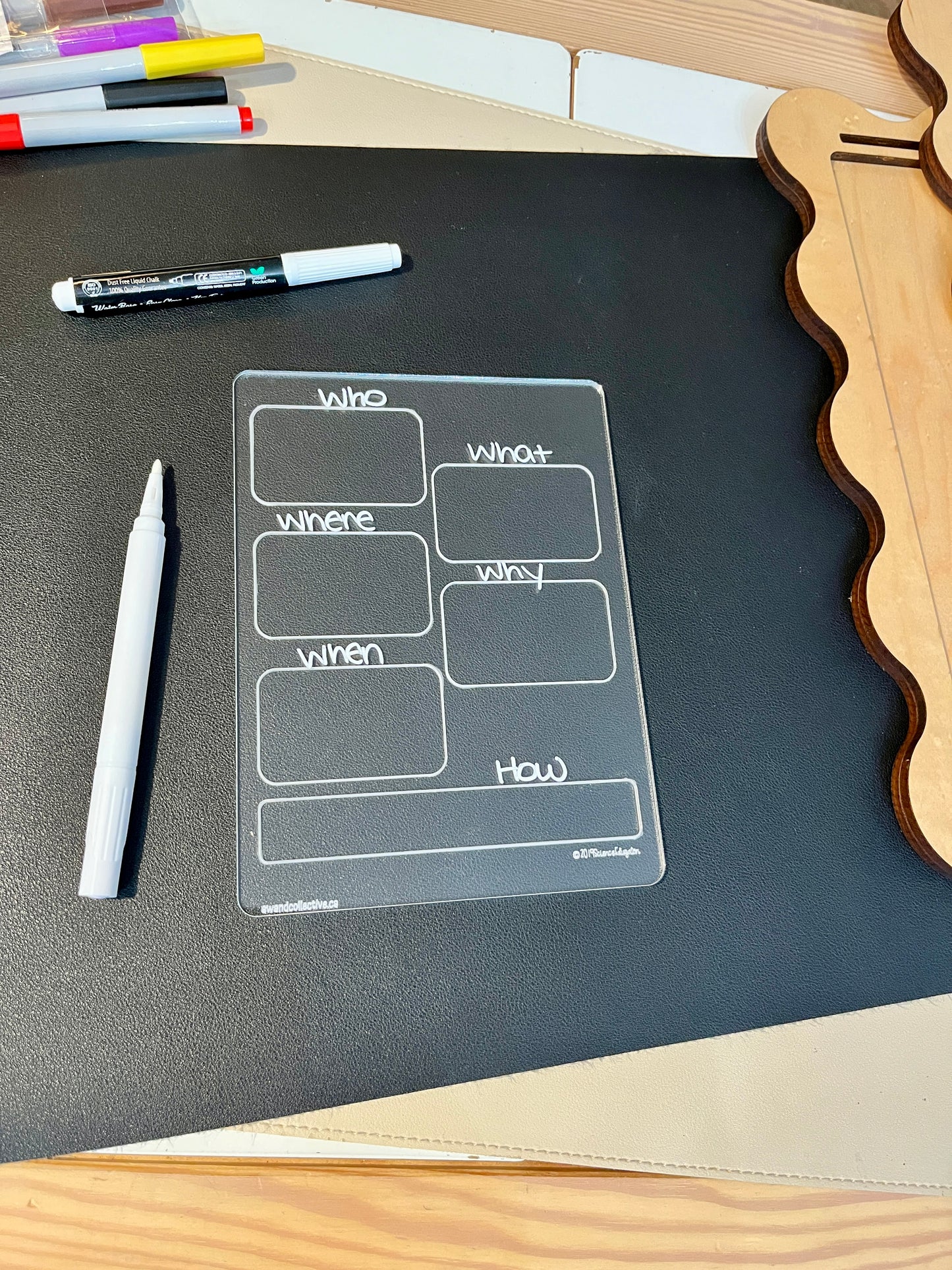 Graphic Organizer Chart Dry Erase Acrylic Tracing Board; can also fit as a Flisat Insert