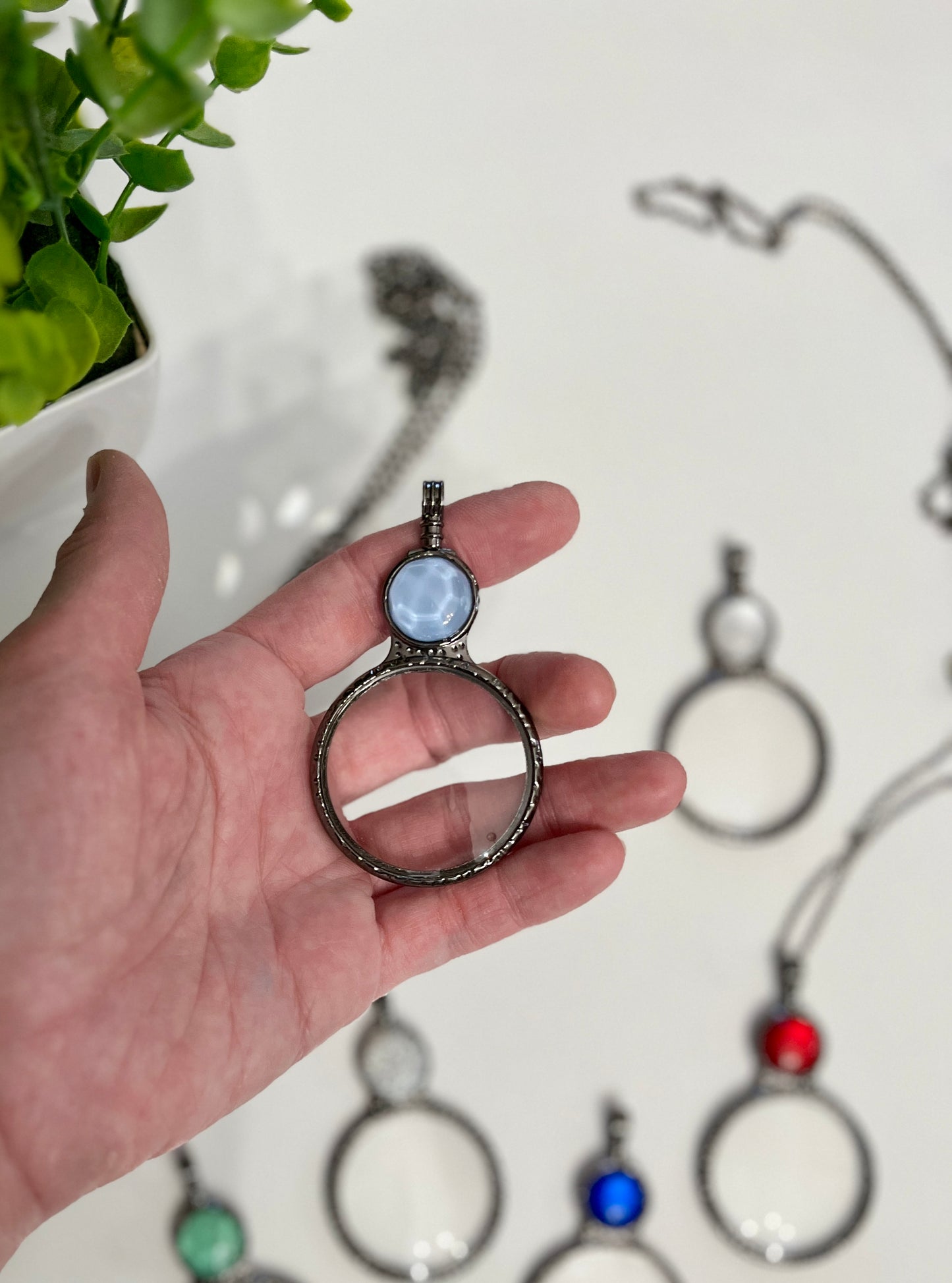 Magnifying Glass with Gem