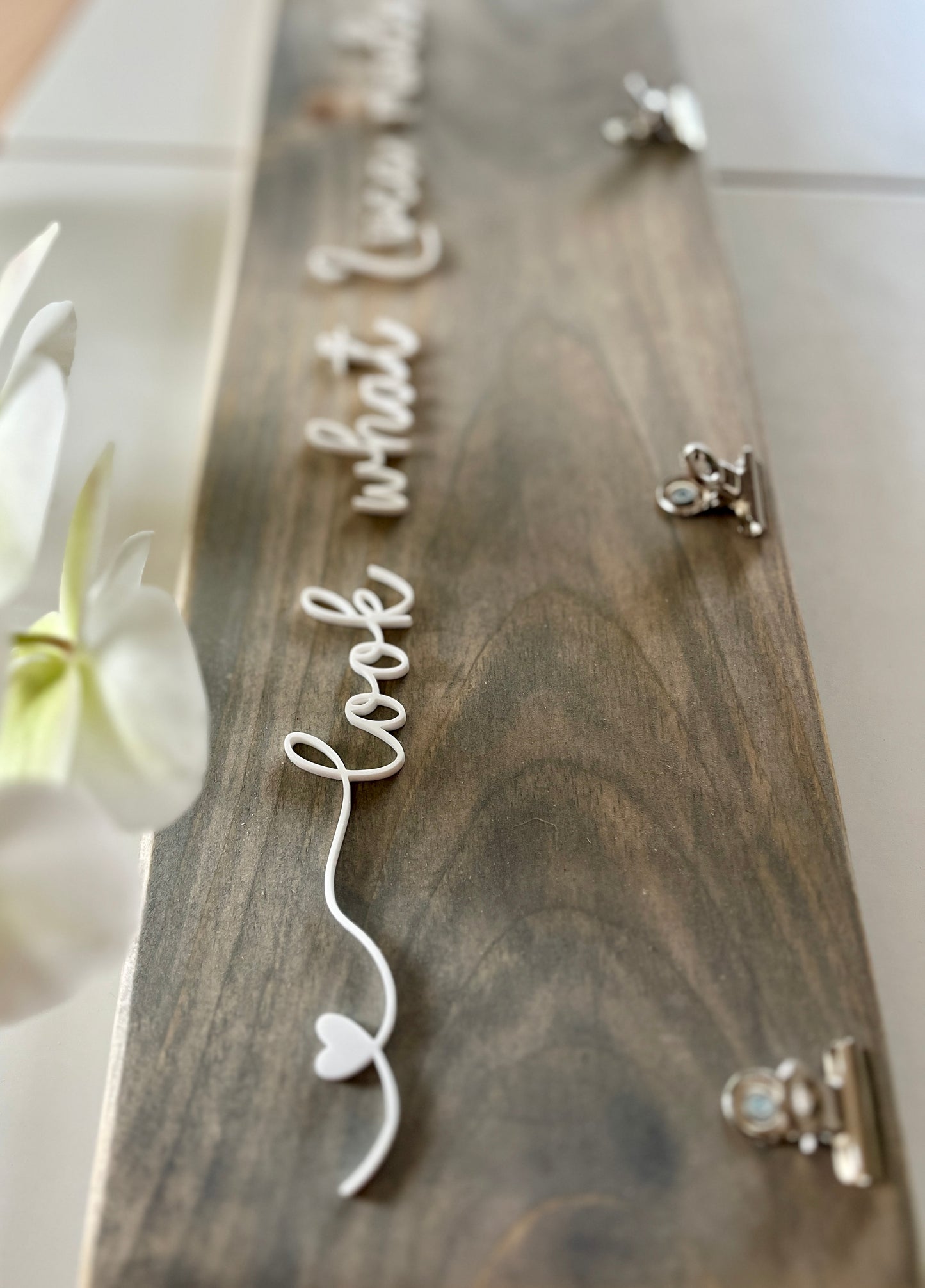 “I made this for you mama” wood sign to display children’s artwork