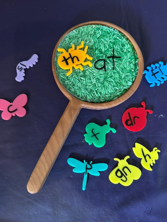Lollipop Candy/ Frying Pan / Magnifying Glass Sensory Tray / Plate