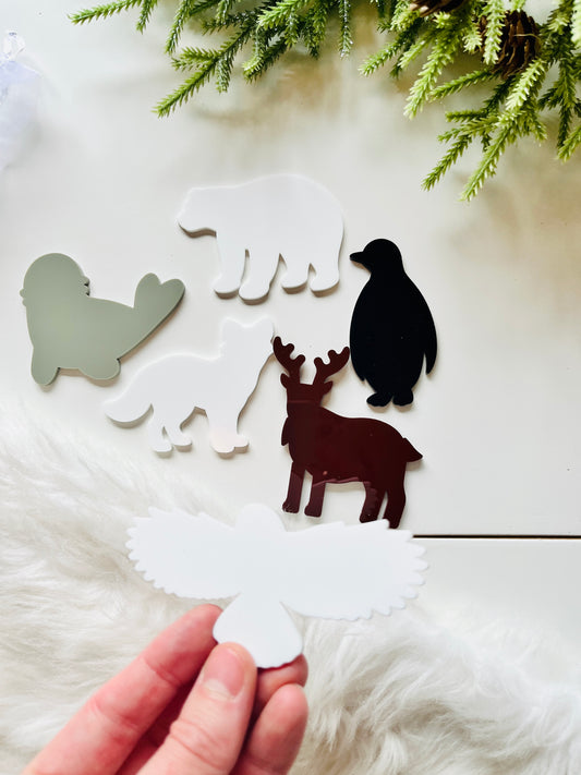Little Dry Erasables - Arctic Winter Animals