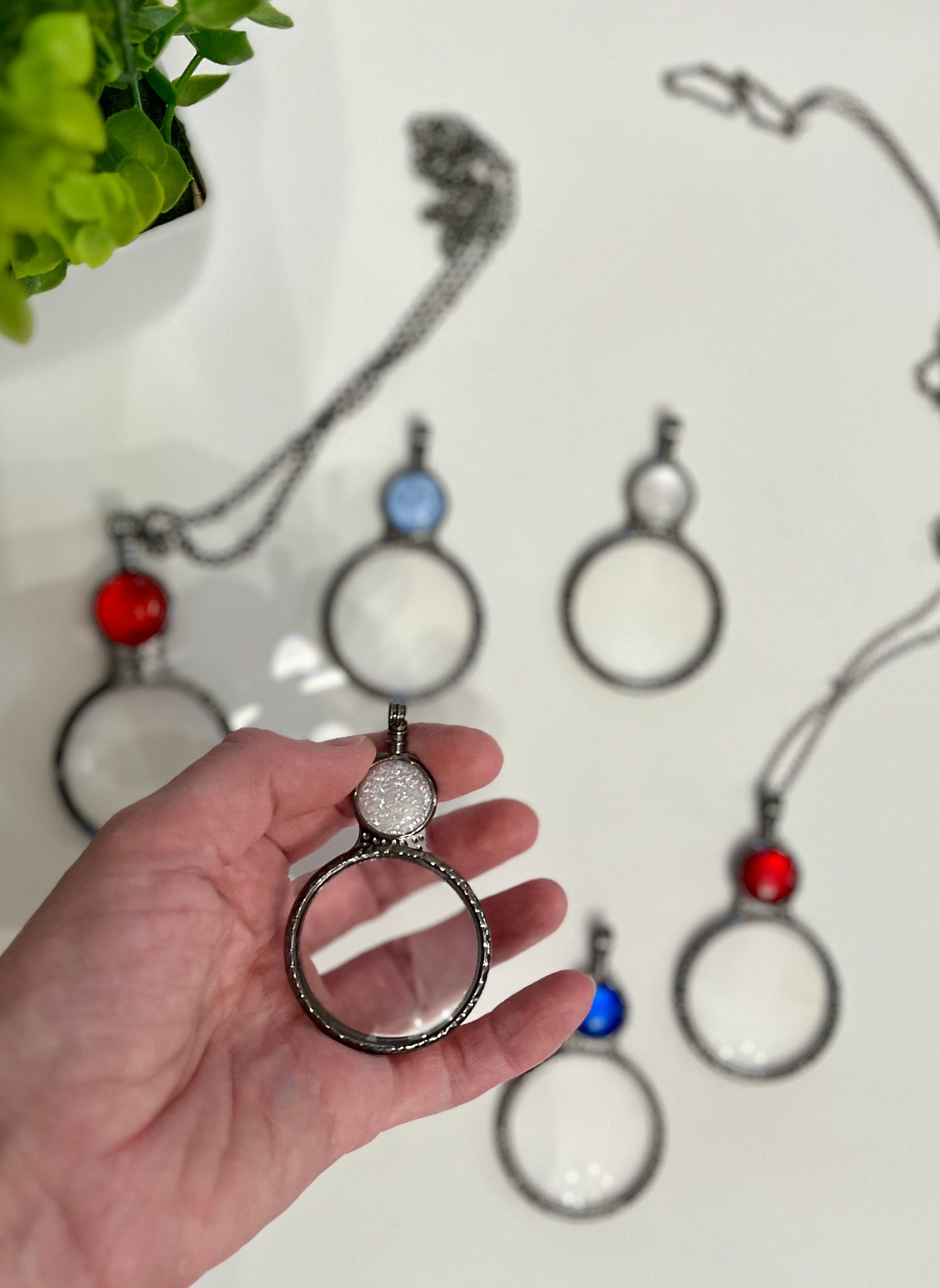 Magnifying Glass with Gem