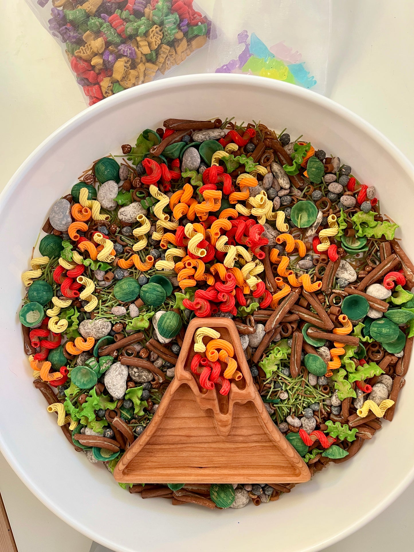 Volcano Lava Plate / Sensory Tray