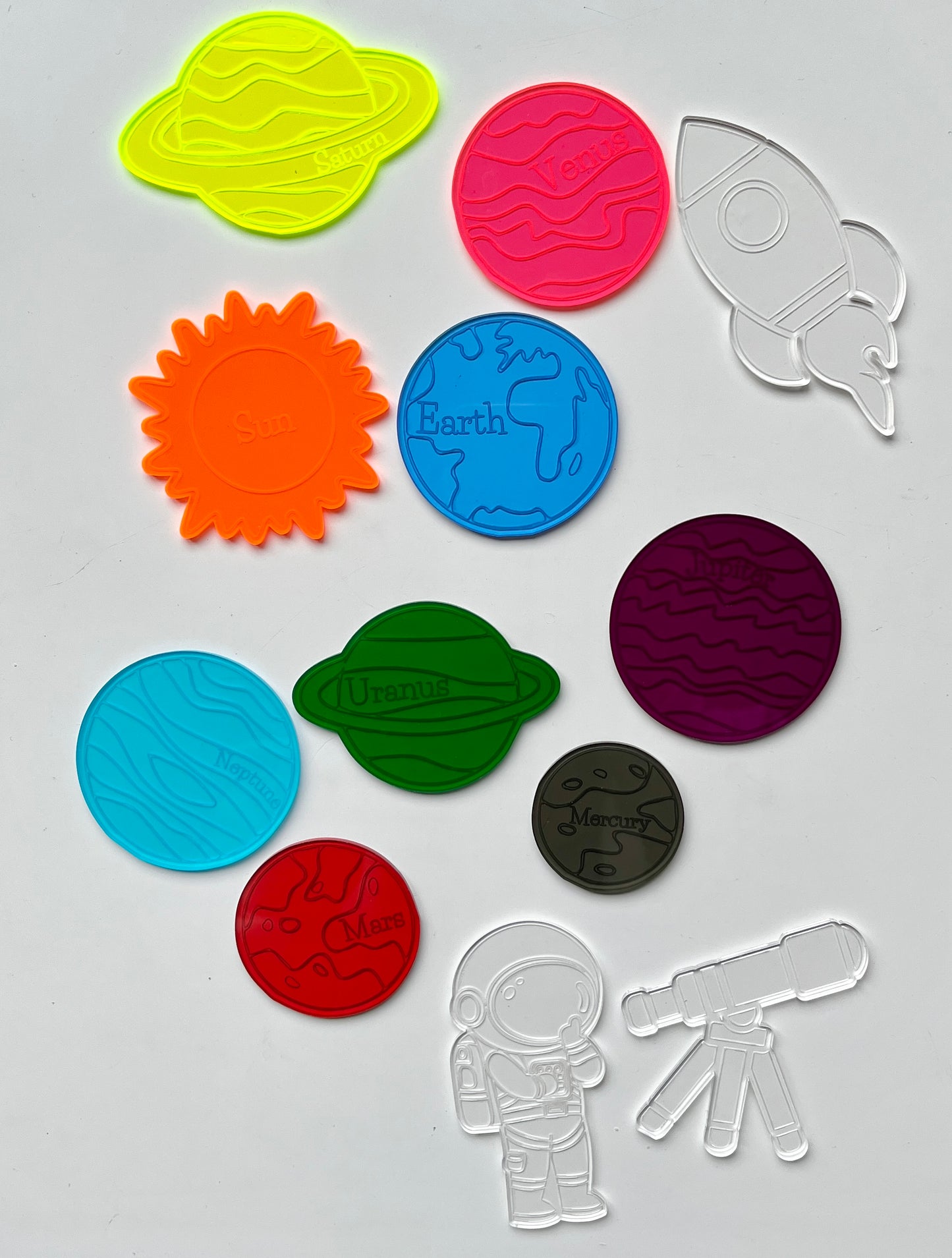 Little Dry Erasables — Planets & Outer Space