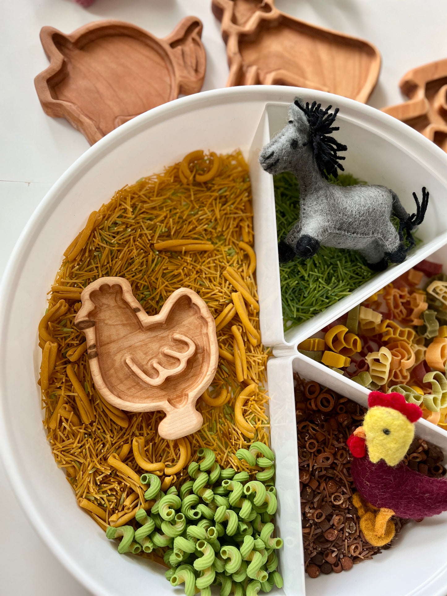 Mini Farm Plates / Sensory Trays