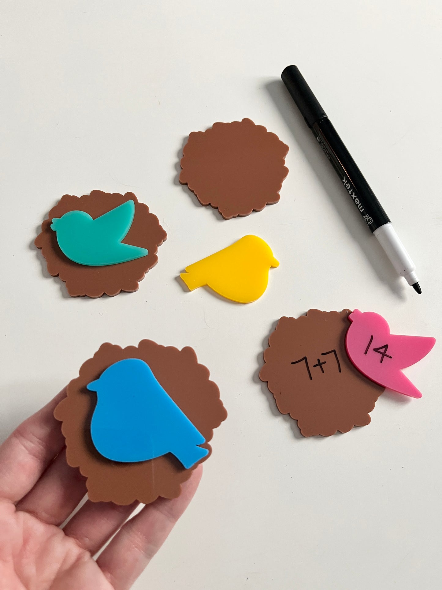 Little Dry Erasables - Birds & Nests