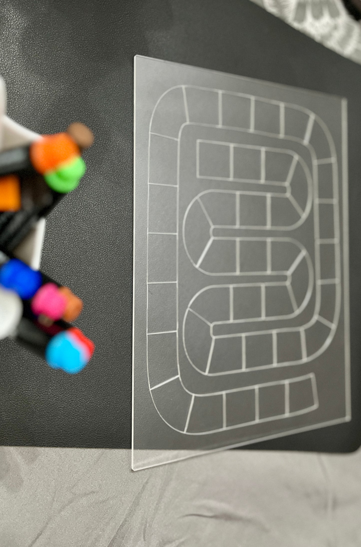 Blank Game Board Dry Erase Acrylic Tracing Board; can also fit as a Flisat Insert