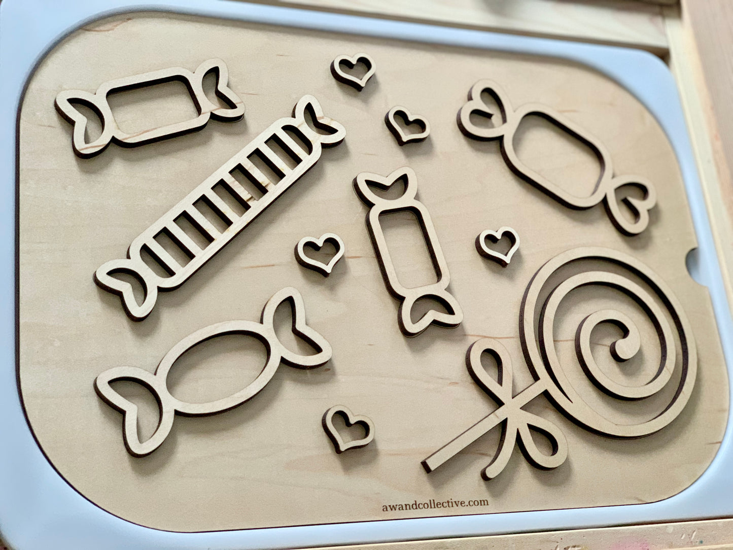 Fillable Candy Flisat Table Top Insert
