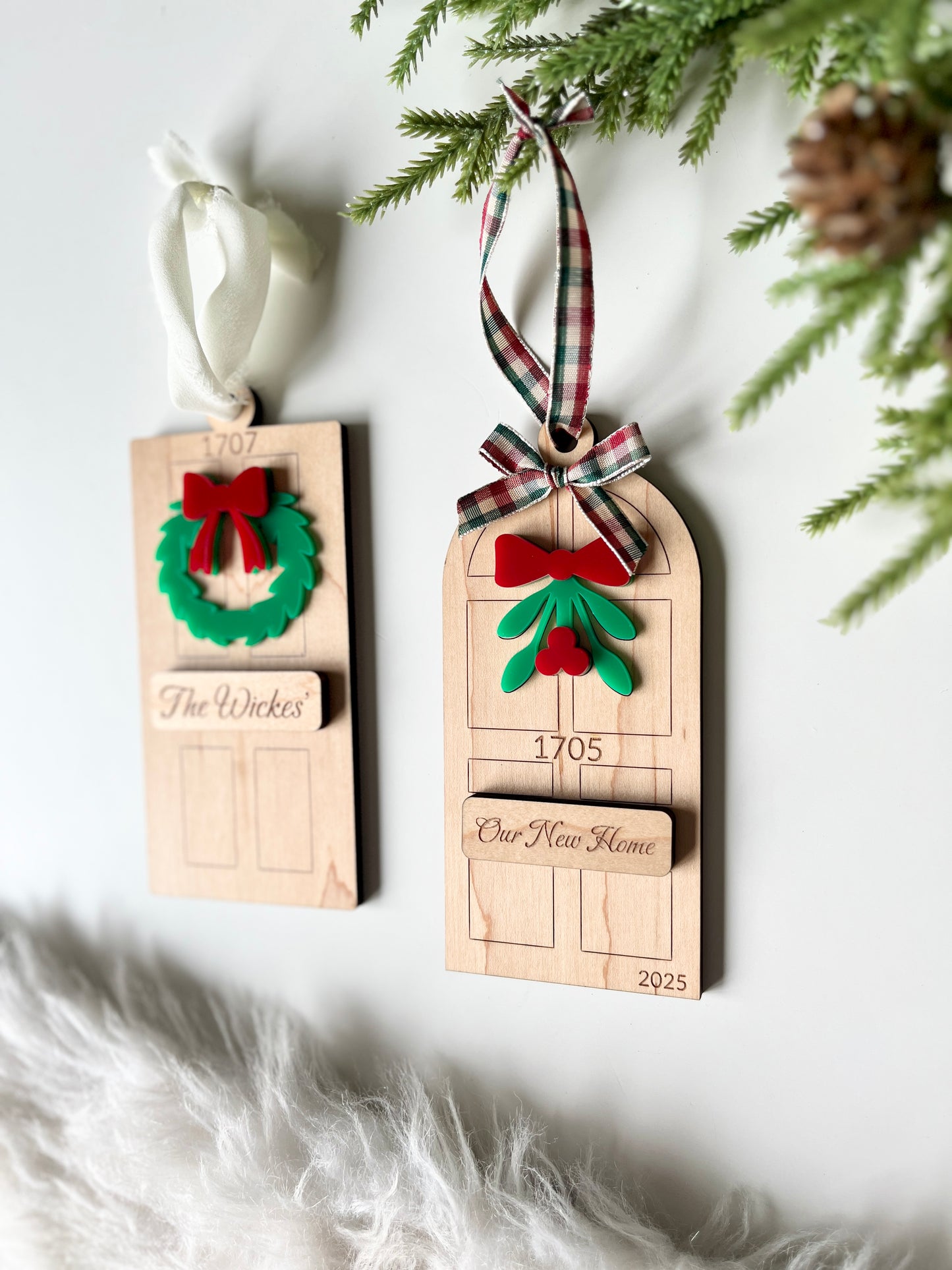 Our Home / Our New Home Doors Christmas Ornament