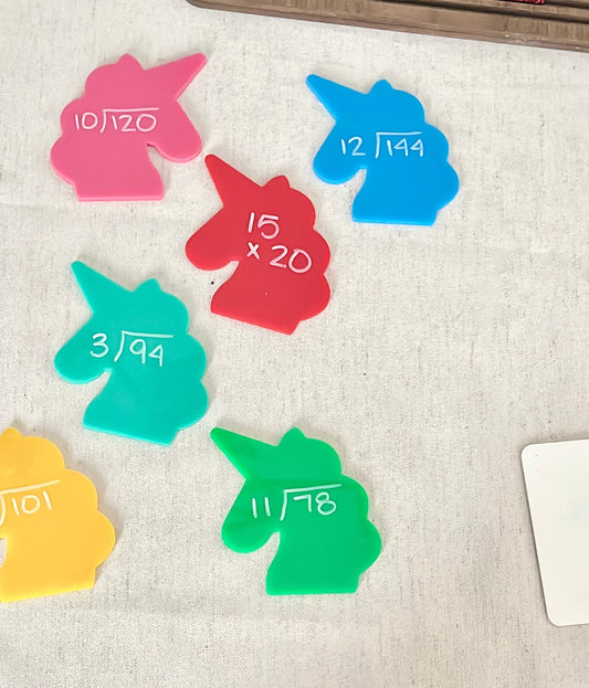 Little Dry Erasables - Set of 7 Large Unicorns