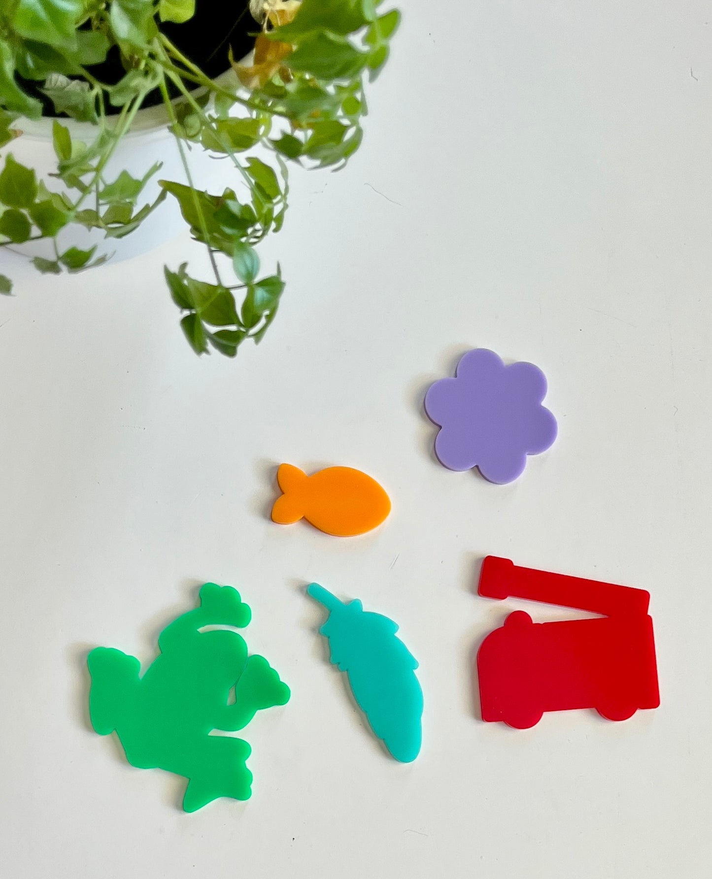 Little Dry Erasables - Letter Phonics Sets — A is for "", B is for "", 5 Piece Sets, Perfect for Letter Discovery Baskets