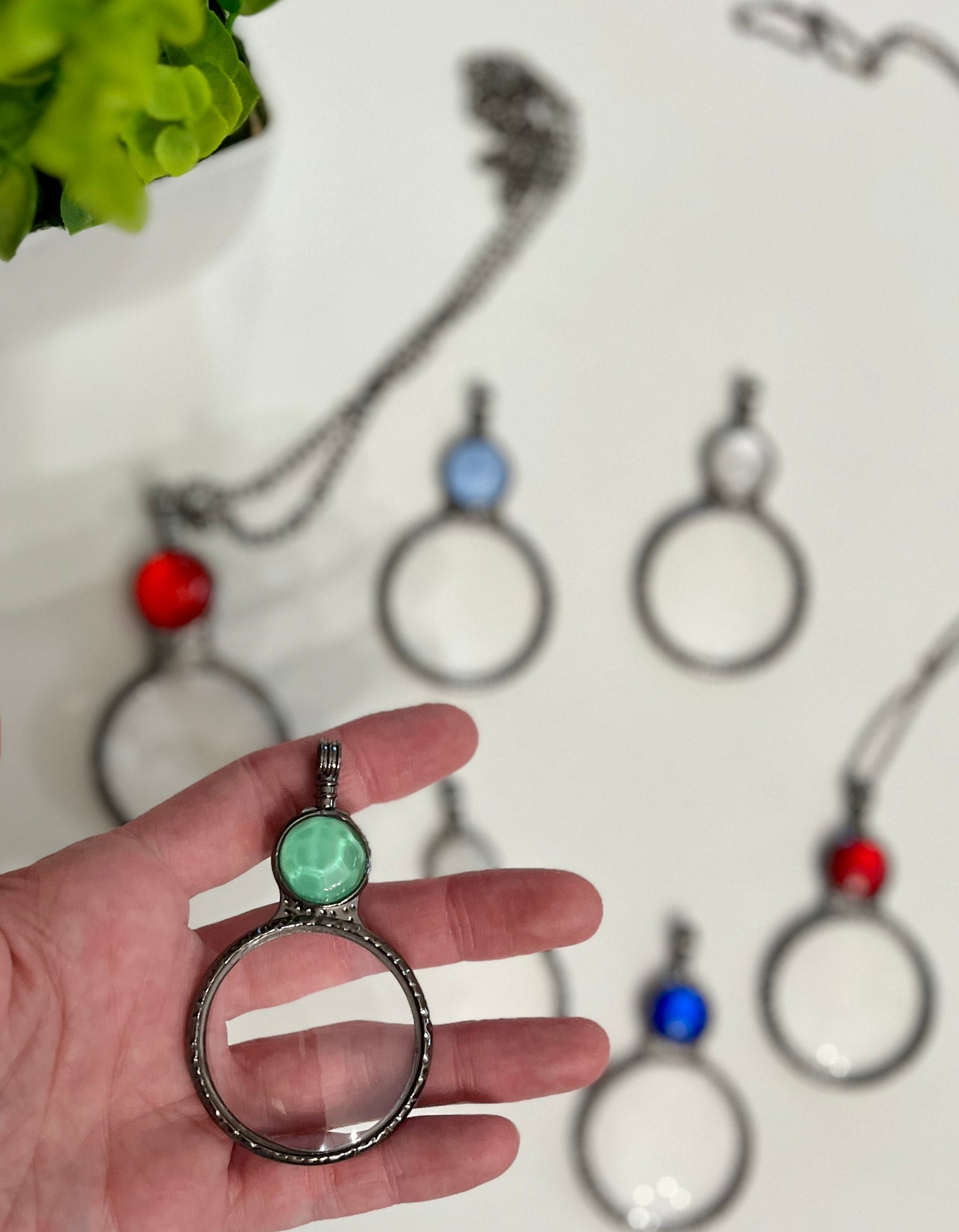 Magnifying Glass with Gem