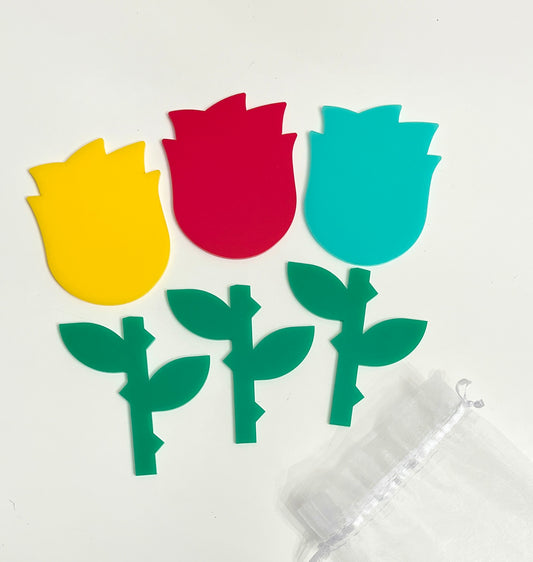 Little Dry Erasables — Roses & Stems