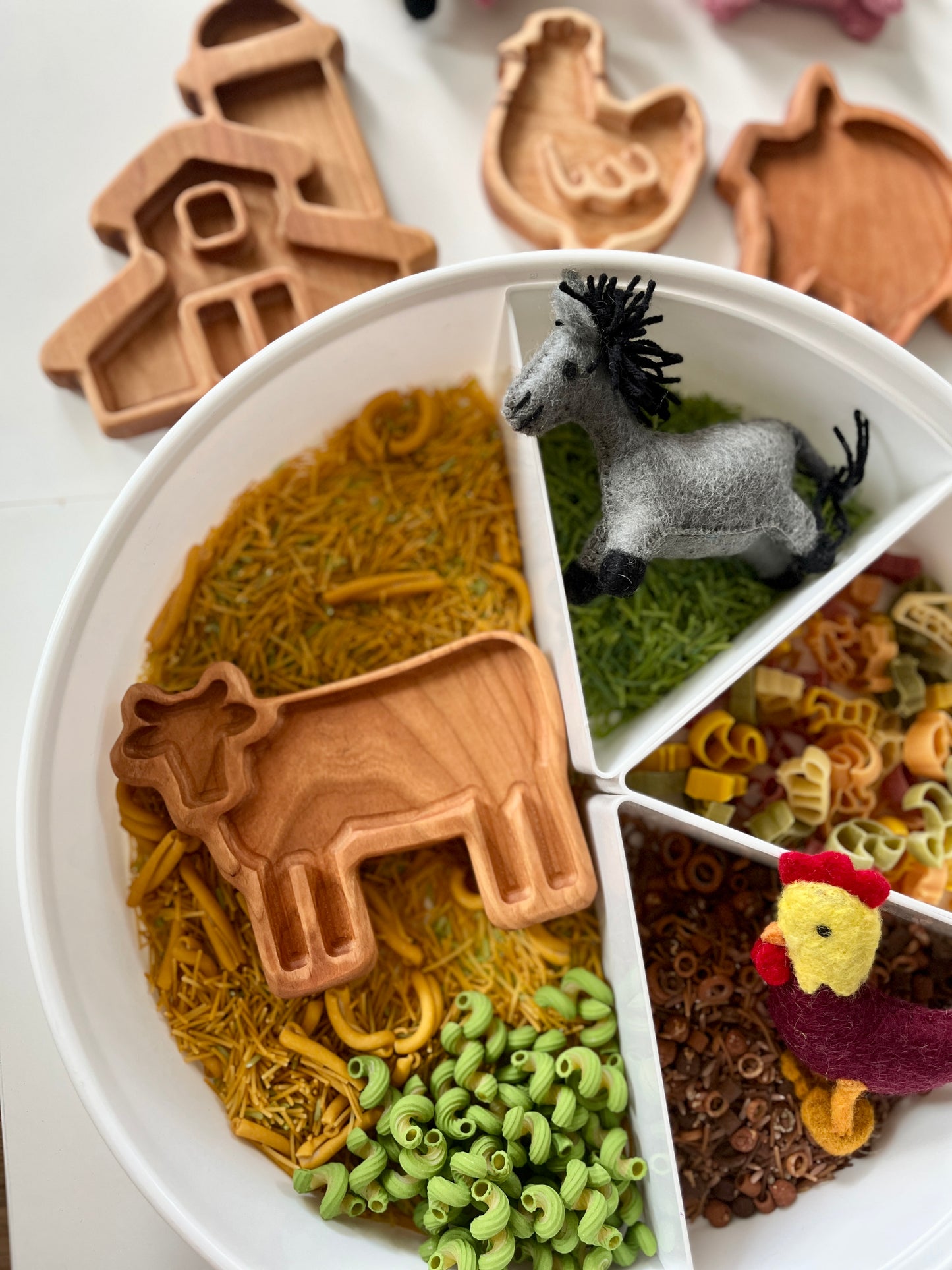Mini Farm Plates / Sensory Trays