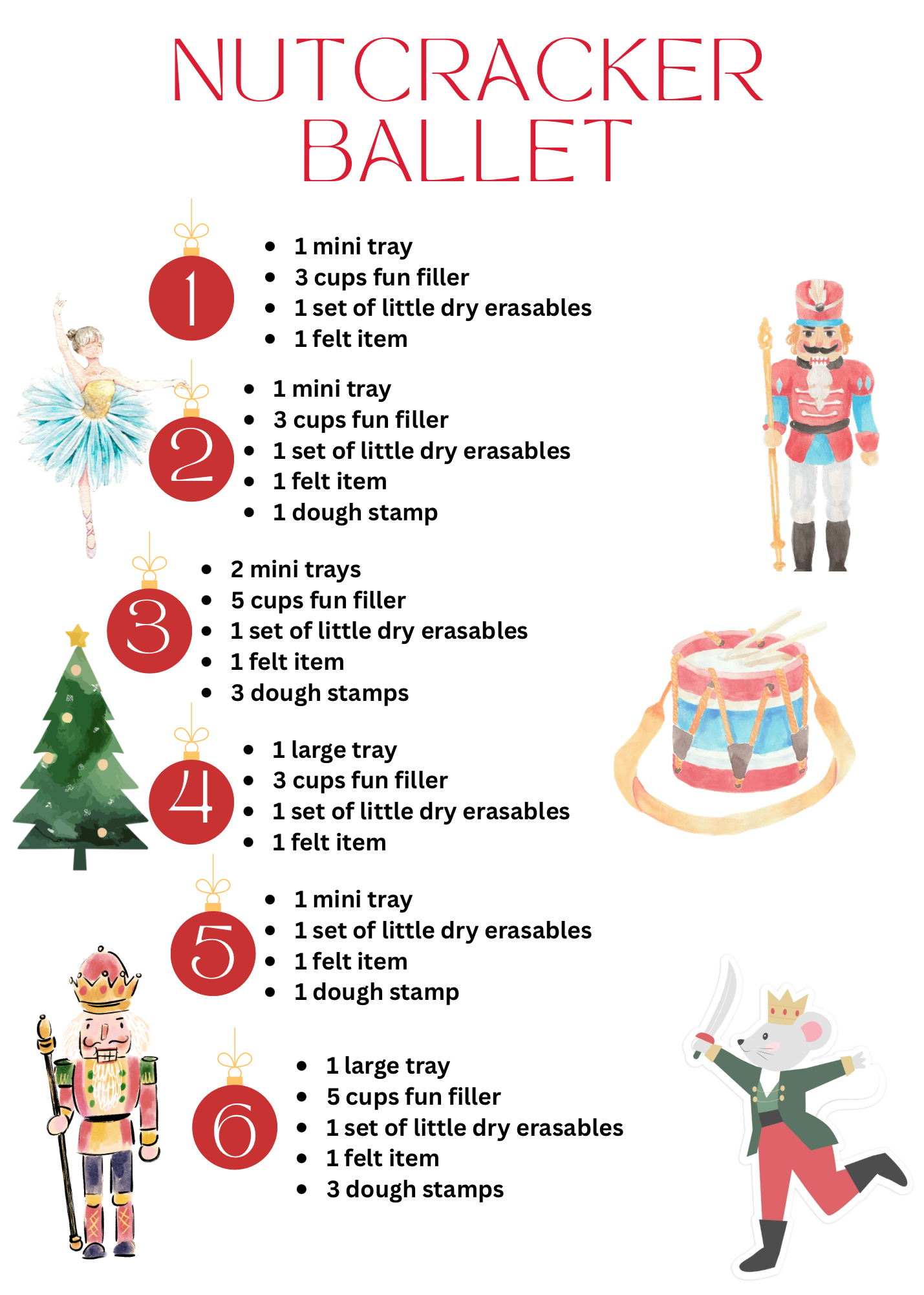 Christmas Nutcracker Ballet Mystery Box Bundle