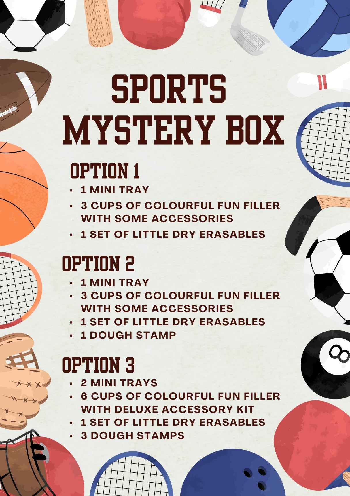 Sports Theme Mystery Box Bundle