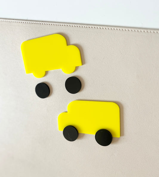 Little Dry Erasables - Buses with Wheels — Set of 4 (3 Piece, 12 Pieces total) - more colours available