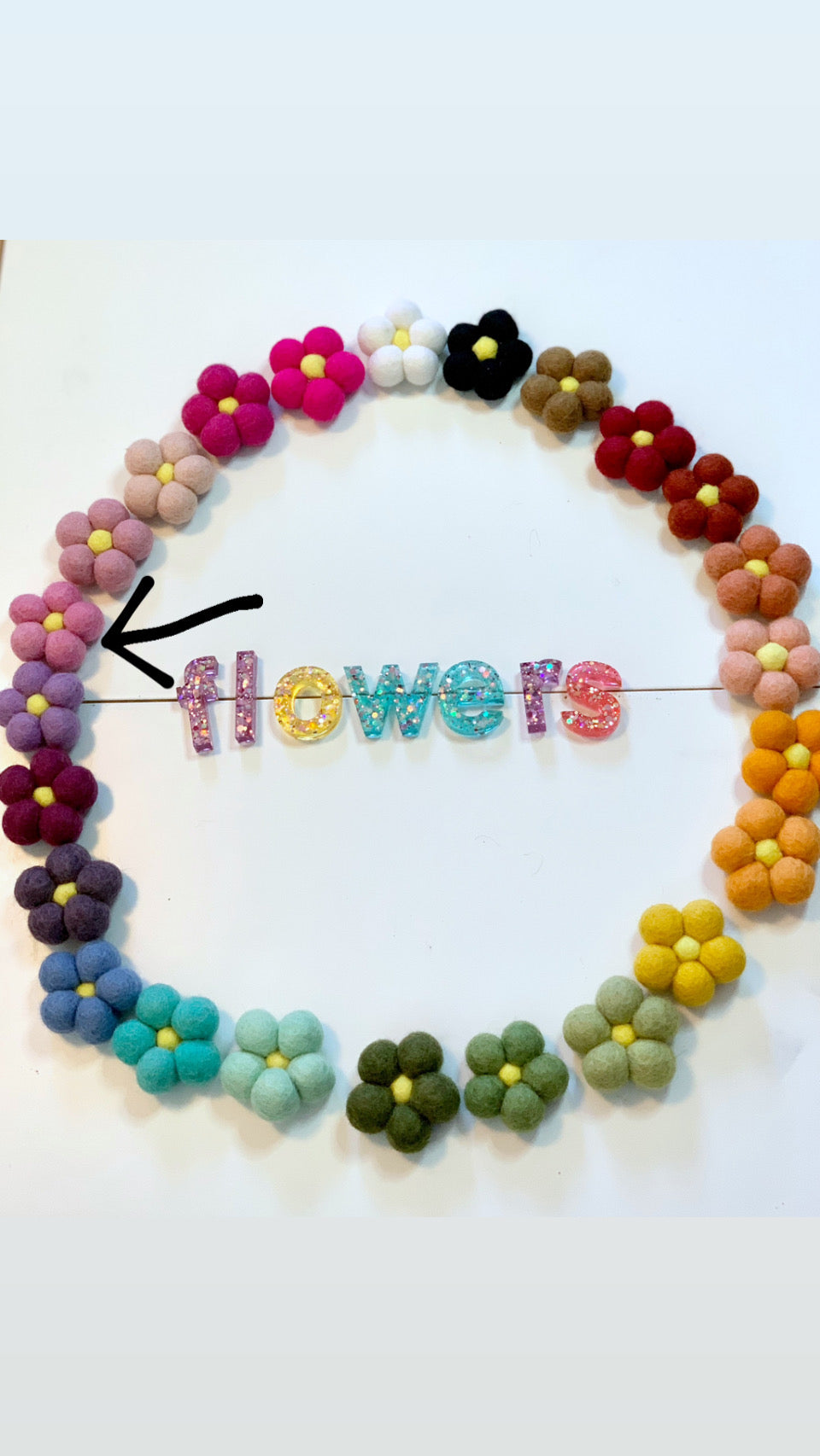 One Felt Flower