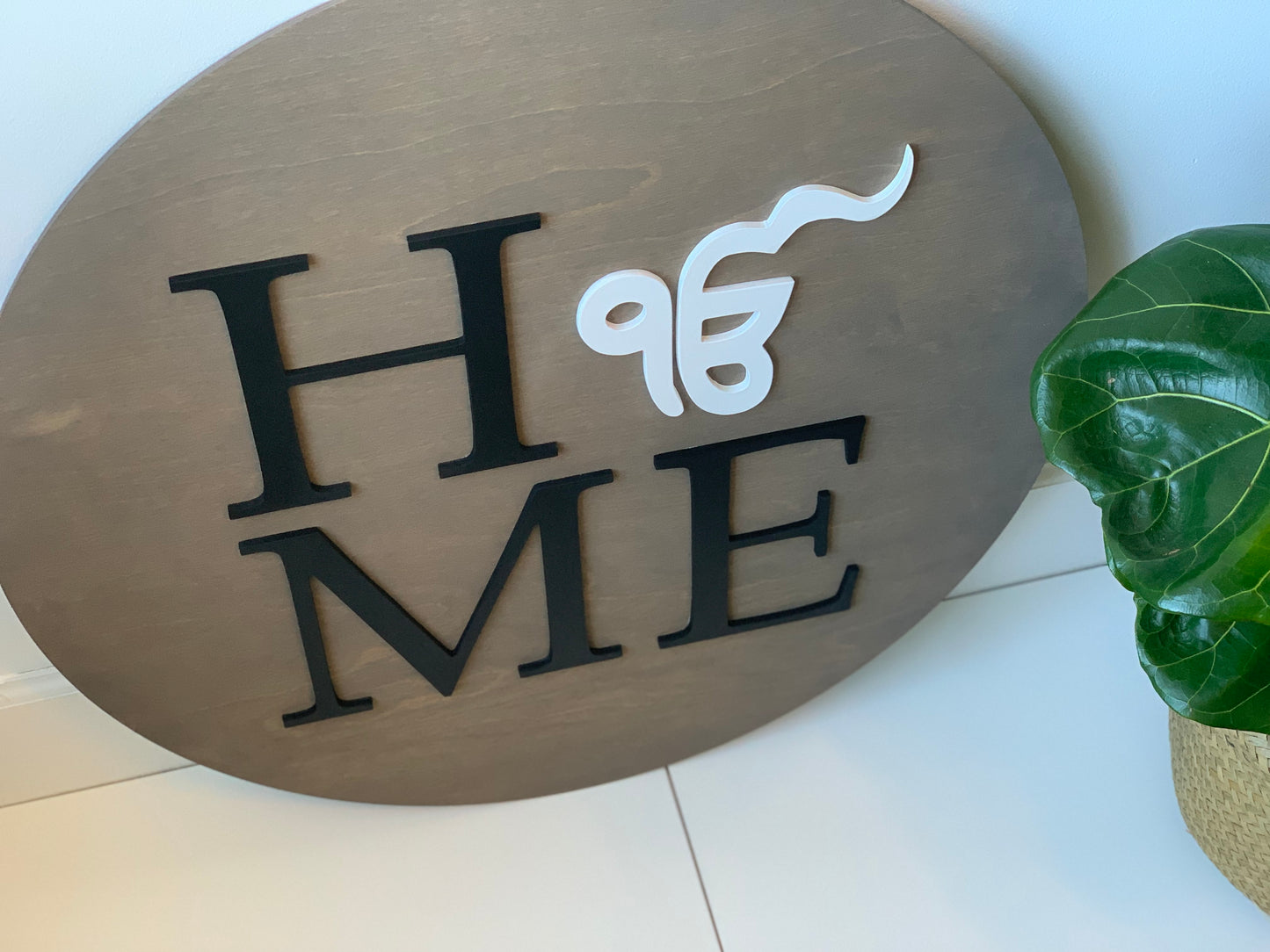 3D Round Name Sign