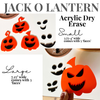 Little Dry Erasables —  Jack O Lanterns; Two Sizes