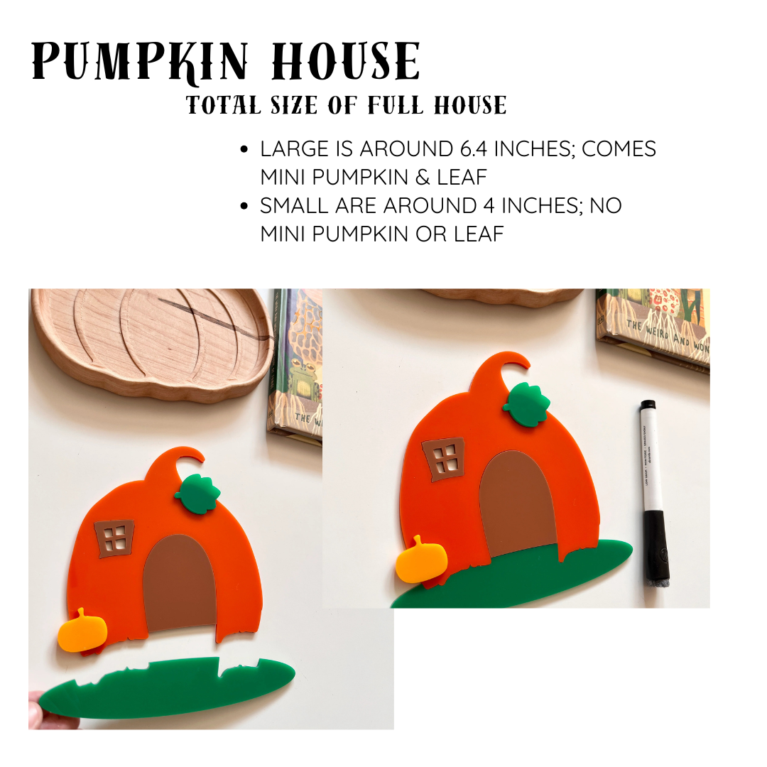 Little Dry Erasables - Pumpkin Houses