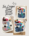 Dry Erasable Ice Cream Truck Flisat Table Bin Lid