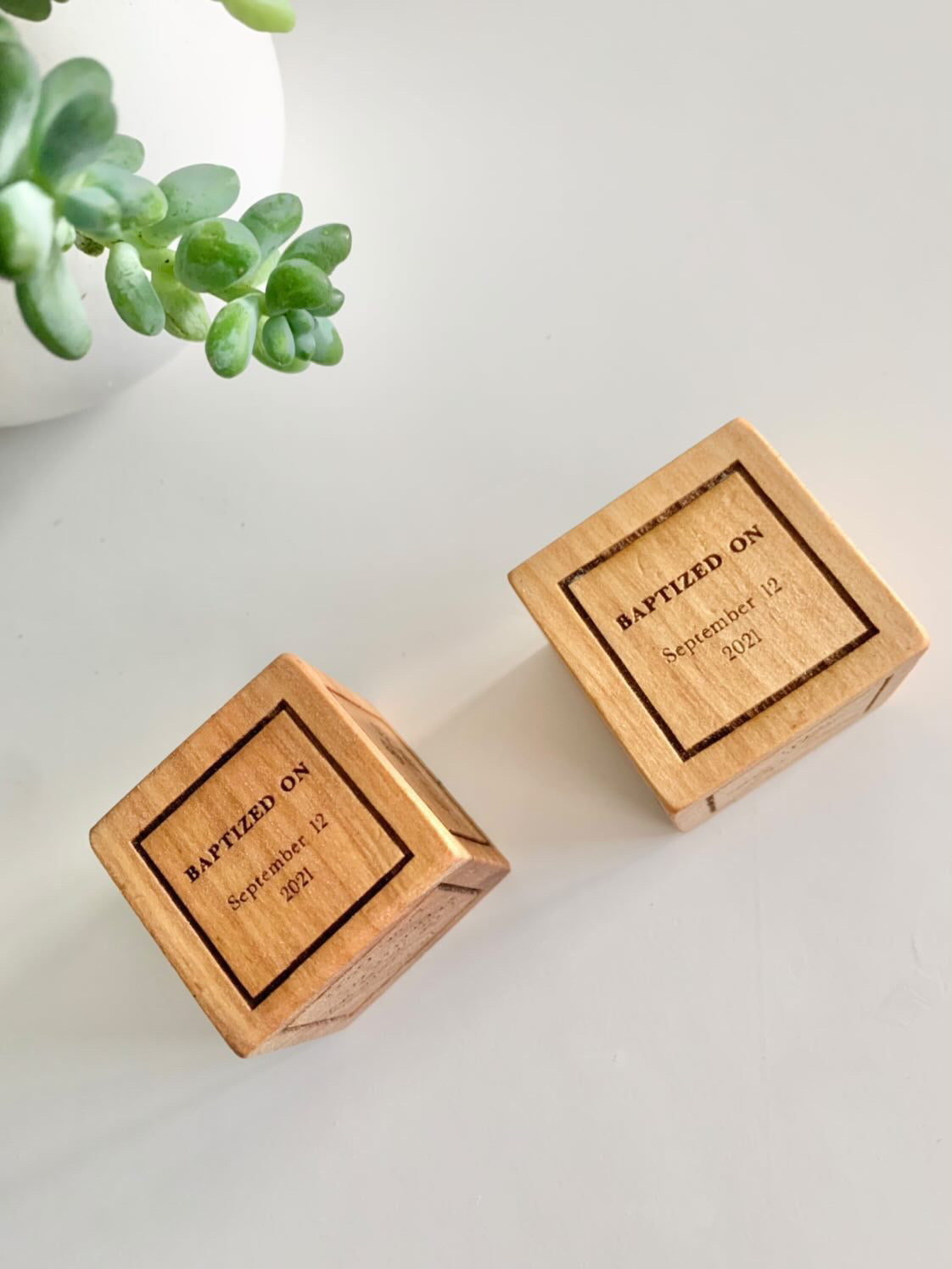 Personalized Baptism Blocks