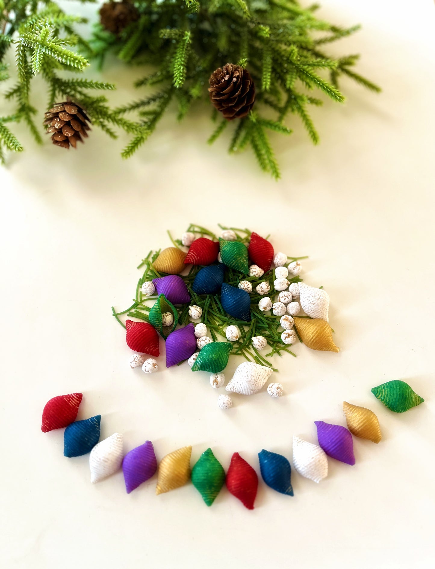 Christmas Lights Fun Filler Sensory Kit with Felt Bulbs