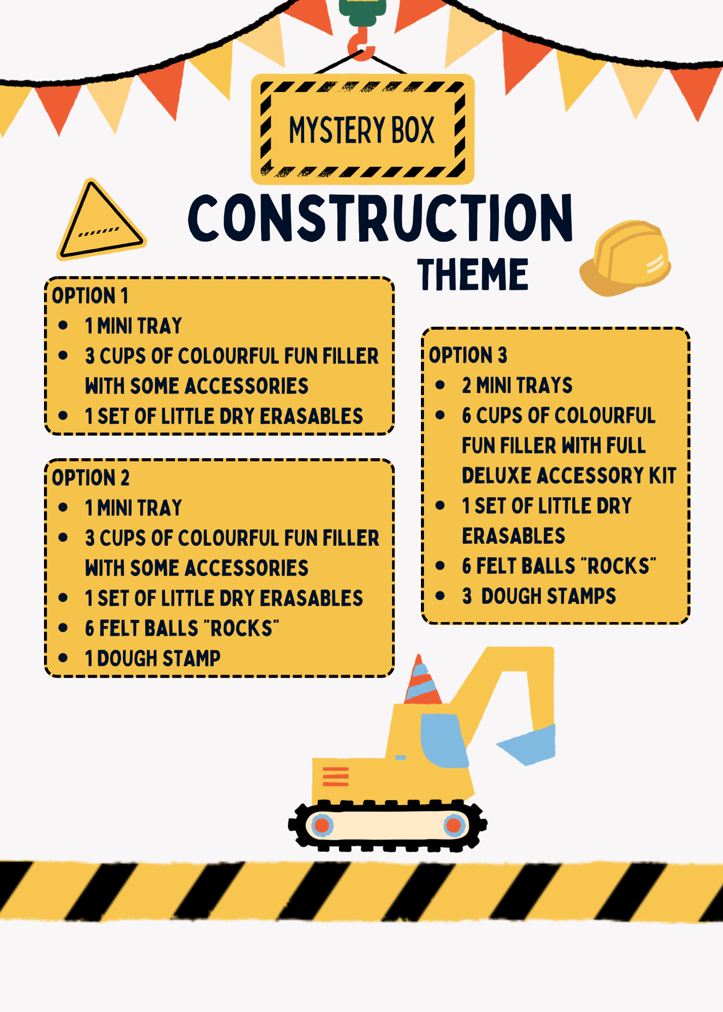 Construction Theme Mystery Box Bundle