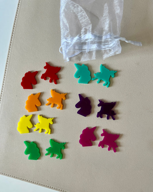 Unicorn Reward Jar Tokens Set of 12