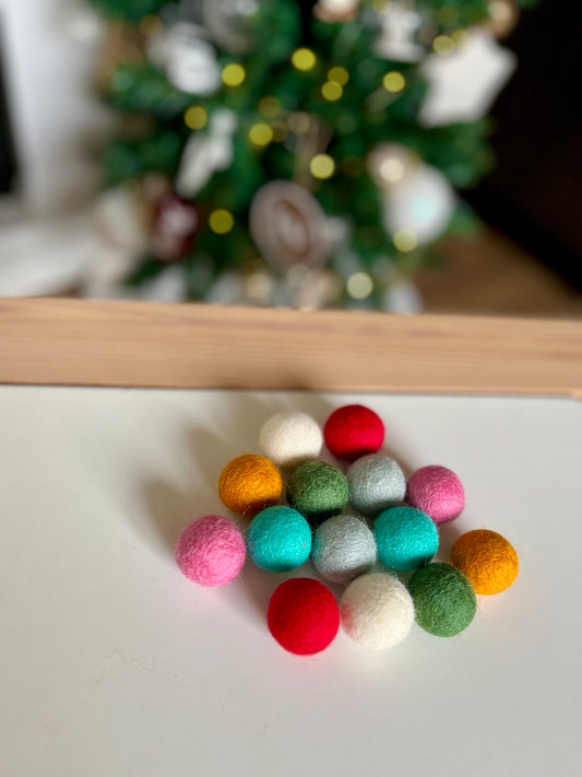 Felt Balls - Nutcracker Christmas