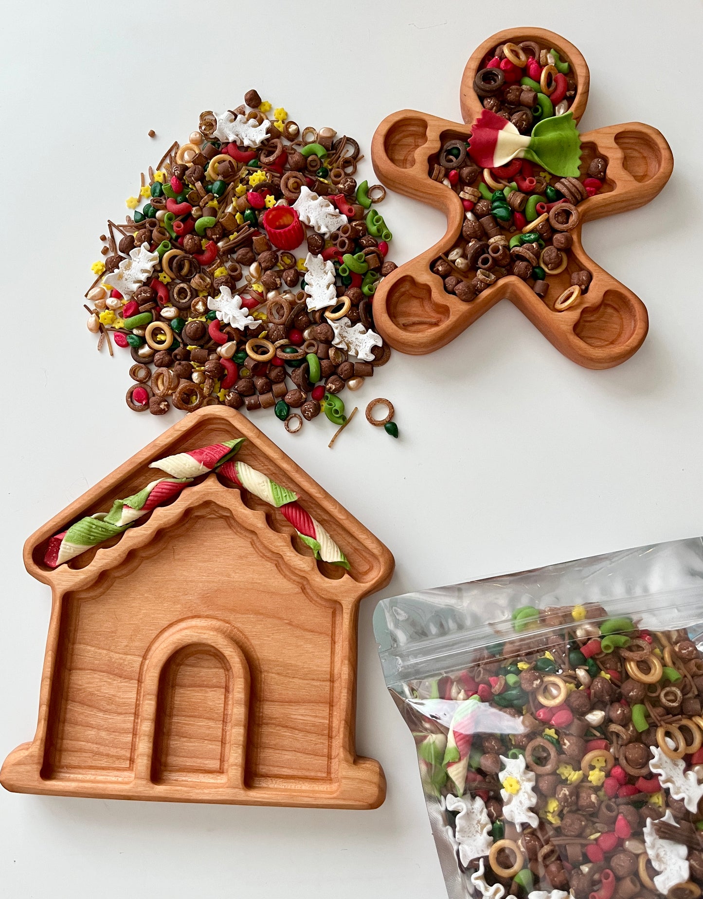 Mini Gingerbread Man and House Trays