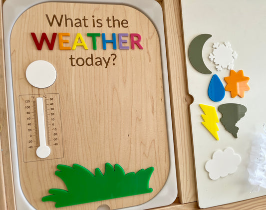 What is the Weather Today? Flisat Insert with Weather Little Dry Erasables