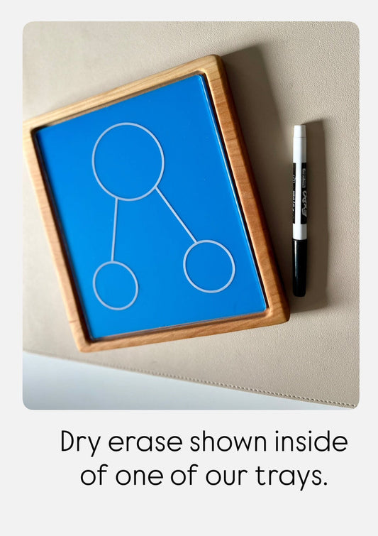 Number Bond CLEAR Dry Erase Acrylic Tracing Board; can also fit as a Flisat Insert