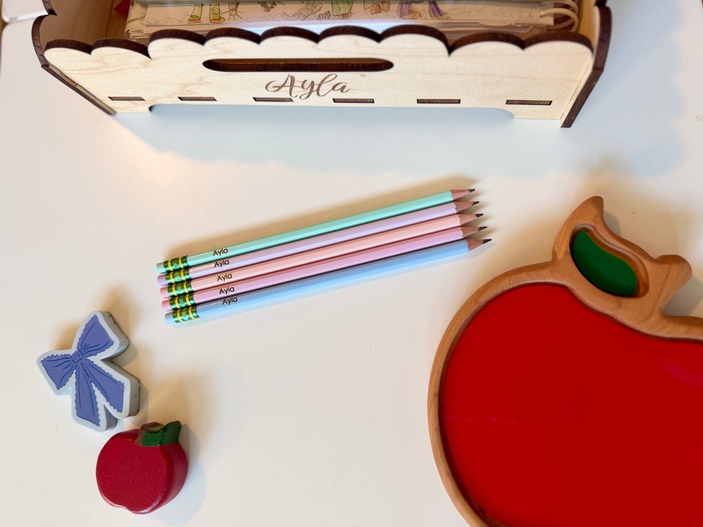 Set of 5 Personalized Pastel Pencils