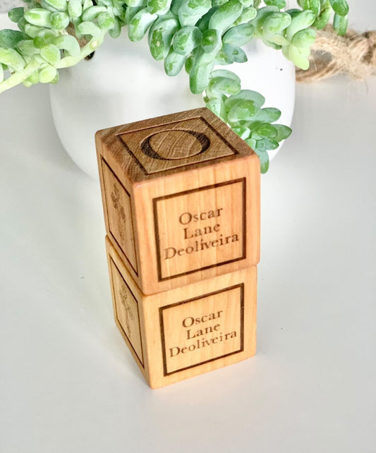 Personalized Baptism Blocks