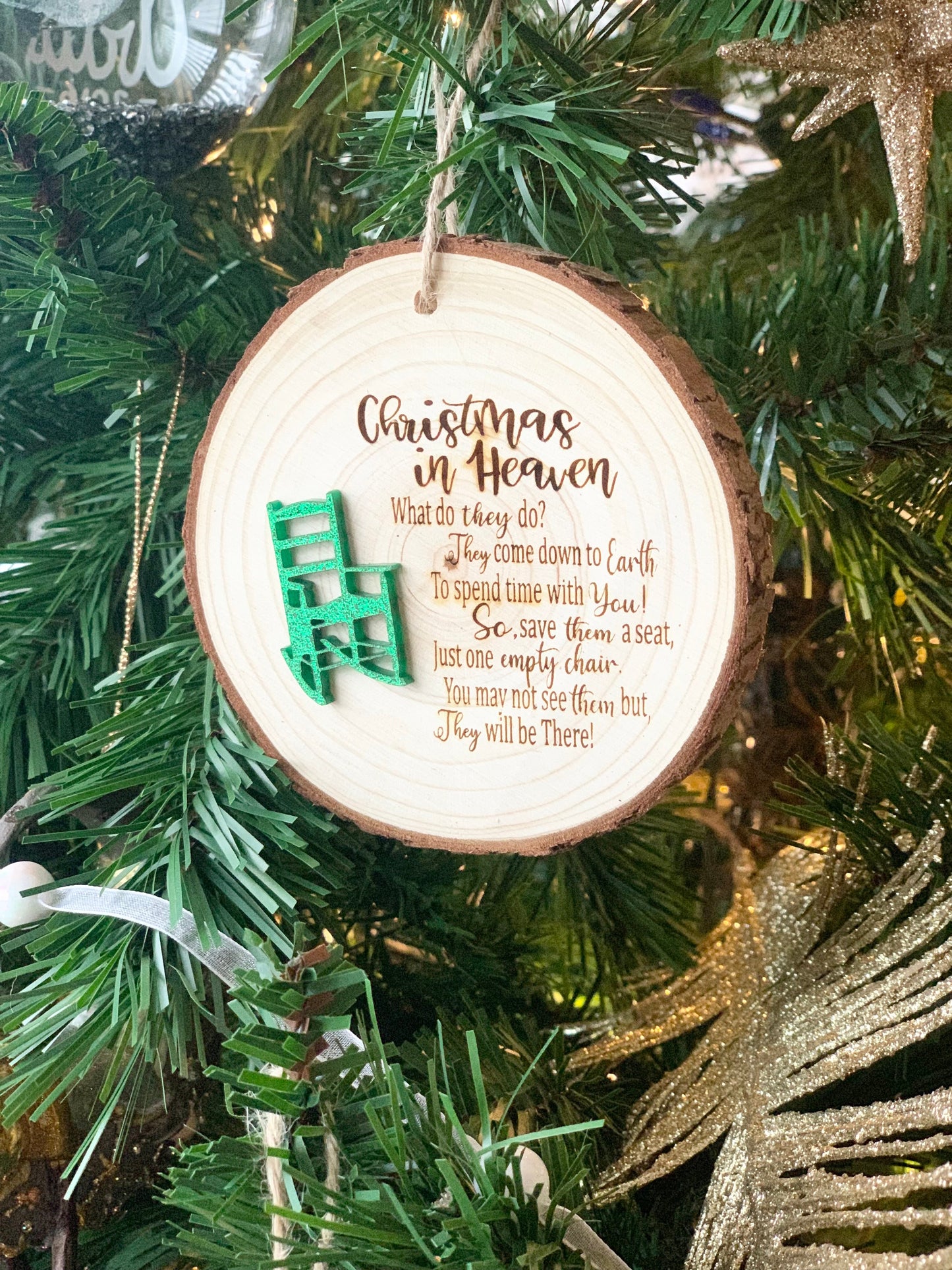 Memorial Poem Christmas Ornament