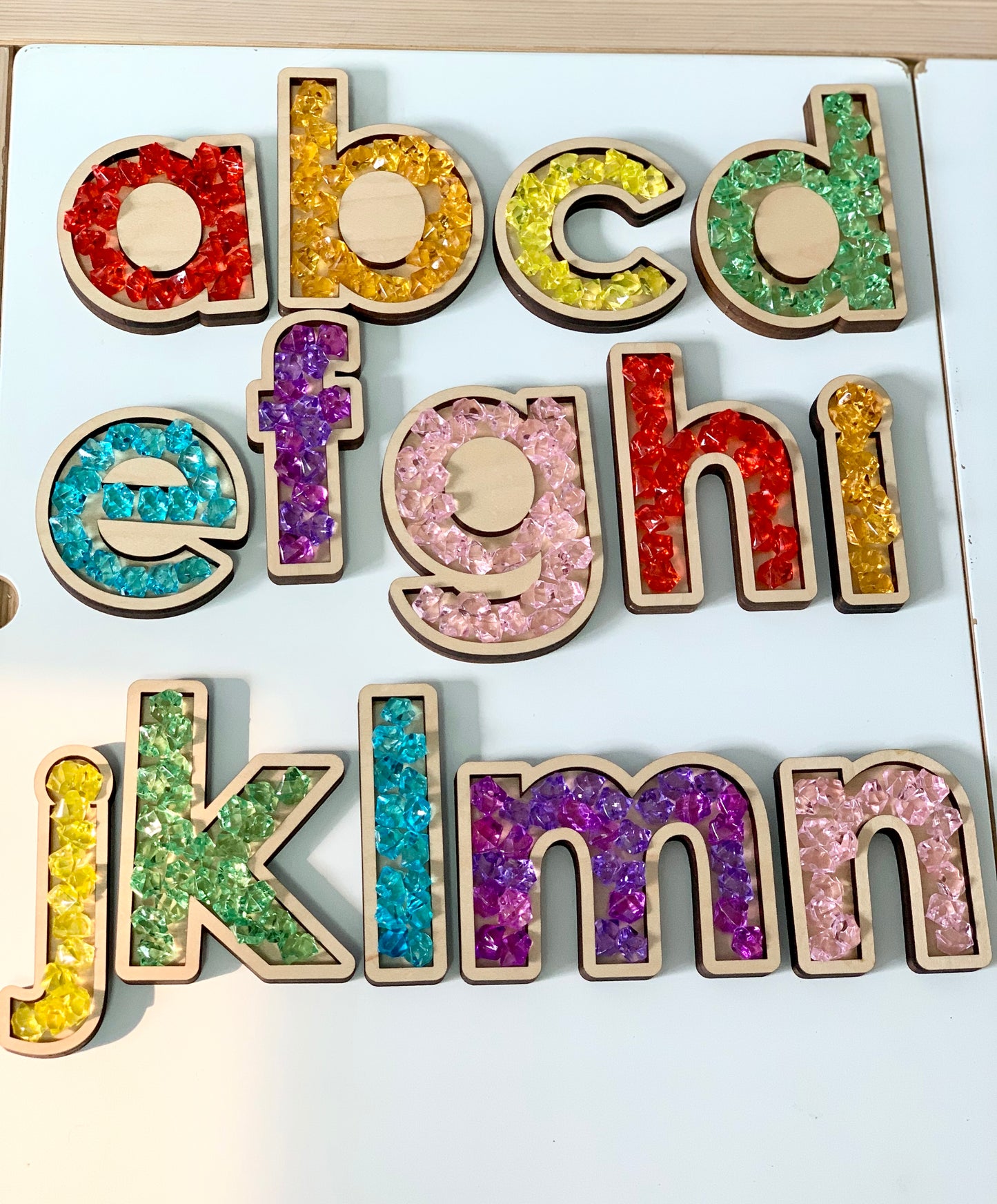 Alphabet Trays, Laser Cut Letter Sensory Trays