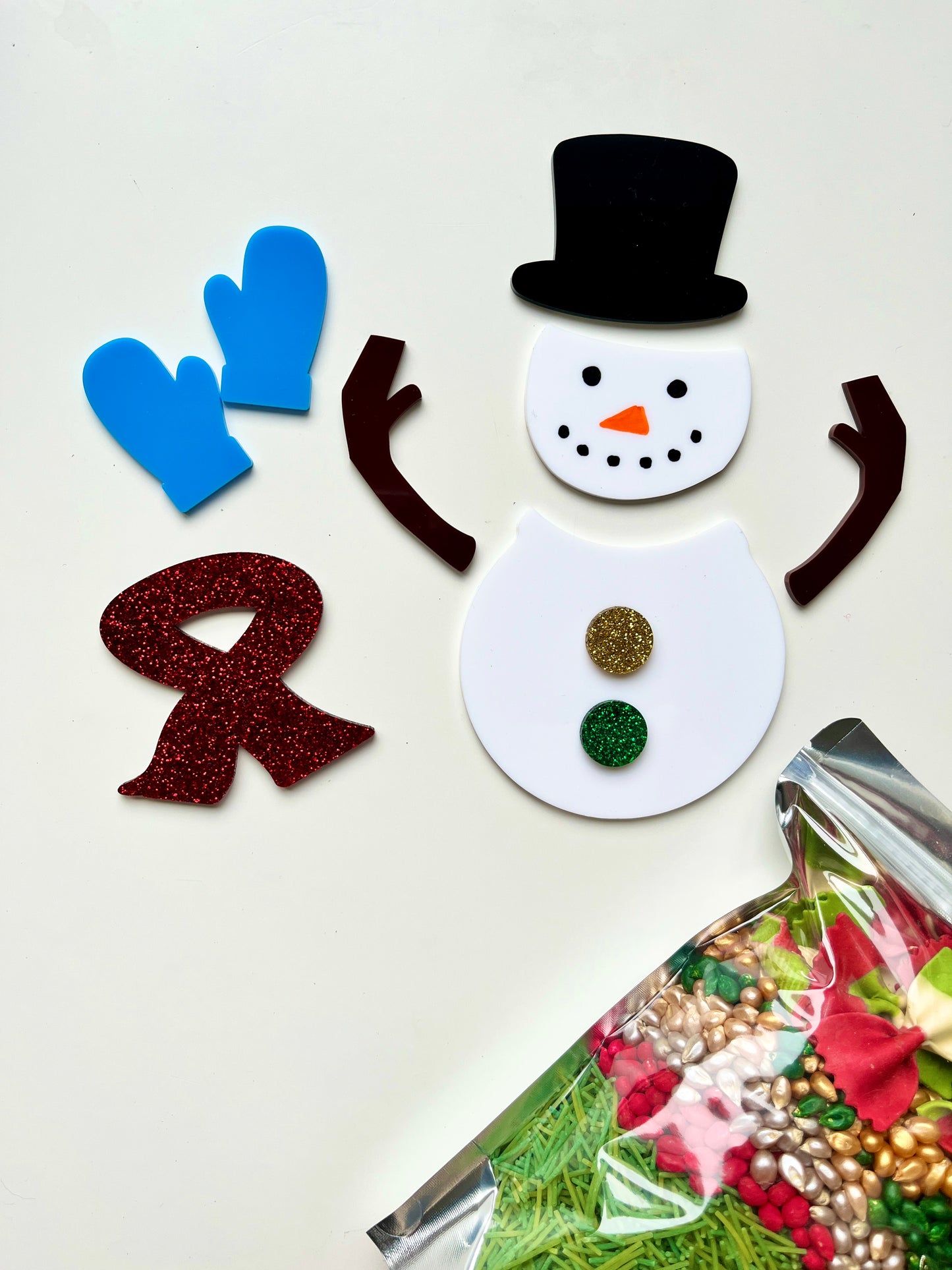 Little Dry Erasables - Build a Snowman 10 Piece Set