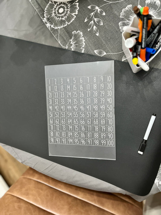 12 x 12 Multiplication Dry Erase Acrylic Tracing Board; can also fit as a Flisat Insert